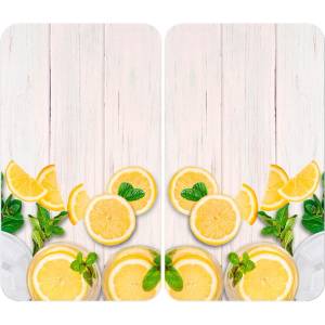 Wenko Капаци за печка от закалено стъкло 2 бр. 52x30 cm Lemons - Wenko (2521512500)