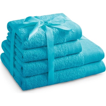 Restilo Тюркоазени памучни хавлии и кърпи за баня в комплект от 4 бр. от тери Amari - Restilo (120010909)