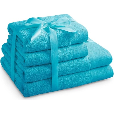Restilo Тюркоазени памучни хавлии и кърпи за баня в комплект от 4 бр. от тери Amari - Restilo (120010909)