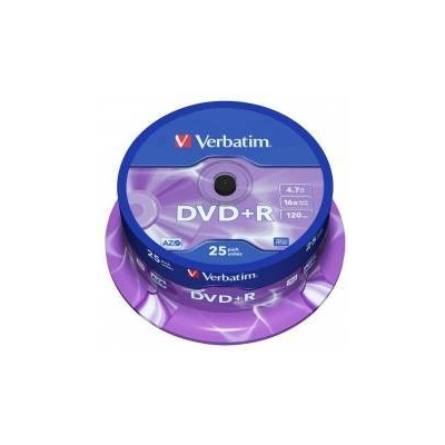 DVD+R AZO 4.7GB 16X Matt Silver Surface (25 pack)