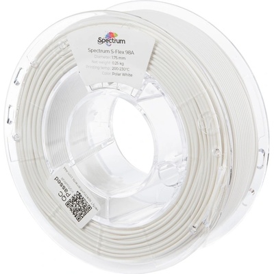Spectrum 80522 3D филамент, S-Flex 98A, 1, 75mm, 250g, Бял (Polar white) (80522)