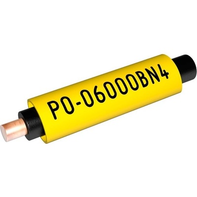 Partex PO-05000SN4, žltá, 4m, 2,7-3,5mm, popisovací PVC bužírka s tvarovou pamětí, PO oválná
