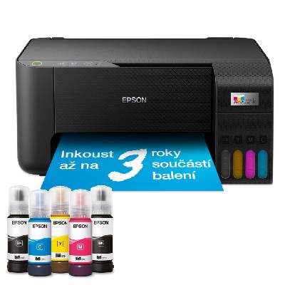 Epson EcoTank L3230/ 5760 x 1440/ A4/ MFZ/ ITS/ 4 barvy/ USB/ 5 let záruka po registraci
