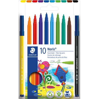 STAEDTLER Флумастри Staedtler Noris 326, 10 цвята (31324-А)