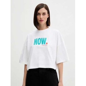 Calvin Klein Jeans Тениска oversized cropped now logo tee (lv047d209g-yaa)