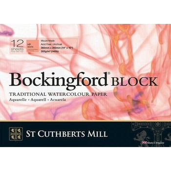 St Cuthberts Mill Bockingford H. P. Block Скицник 12 36 x 26 cm 300 g White (T45130001011D)