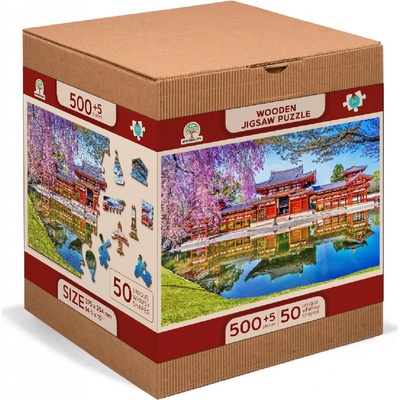 WOODEN CITY Dřevěné Chrám Byodo-in Kjóto Japonsko 2v1 EKO 505 dílků