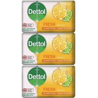 Dettol antibakteriálne pevné mydlo 3 x 100 g fresh