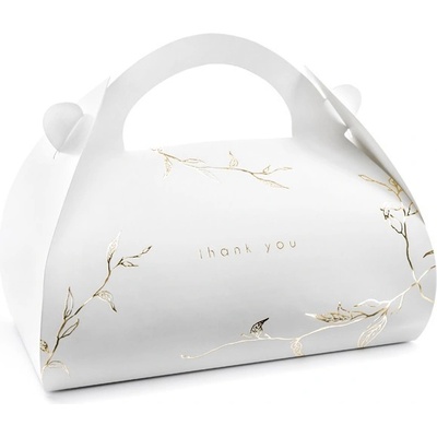 Party Deco Кутия за Торта, Бяла, 16 x 8, 5 x 9, 5 см - (1 пакет / 2 бр. )