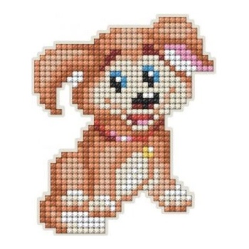 Collection D'Art Collection D`art - Картина с диамантена мозайка и магнит - Кученце (DCM056)