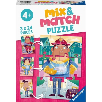 RAVENSBURGER Mix&Match Moje oblíbené povolání 3x24 dielov