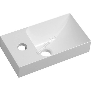 SAPHO Small Piccolino 30,5x17 cm left white (PK300)