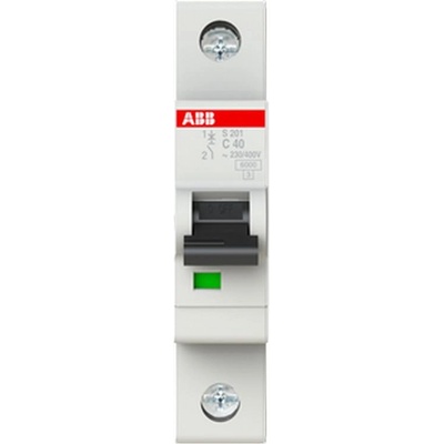 ABB Автоматичен прекъсвач ABB S201-C40 - 1 P, 40 A, 6 kA (2CDS251001R0404)
