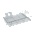 ECE METAL G-Стелаж за чинии 1ет. ПРОЗРАЧЕН 30x48x10cm. (90357-001-T) (0185100)