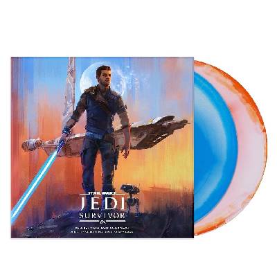 Barton Stephen & Gordy Haab: Star Wars Jedi: Survivor (Coloured Blue & White Vinyl) - 2Vinyl (LP)