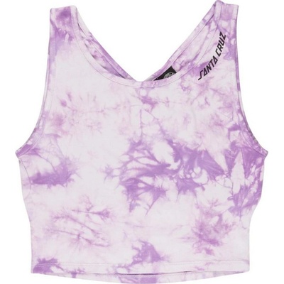 SANTA CRUZ tielko Strip Crossover Back Vest Lavender Tie Dye
