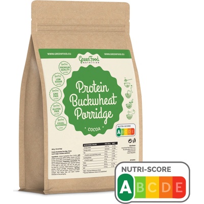 GreenFood Nutrition Vegan Proteinová kaše pohanková 500 g