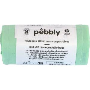 Pebbly Торби за отпадъци NBA243, комплект от 20 бр. , компостируем, Pebbly (PEBBNBA243)