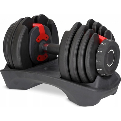 4FIZJO Potažené pogumované nastavitelné jednoruční činky 1 x 16 kg