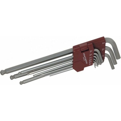Kraftwerk Sada klíčů Inbus 1/16"-3/8" s kuličkou 9ks KR-3603