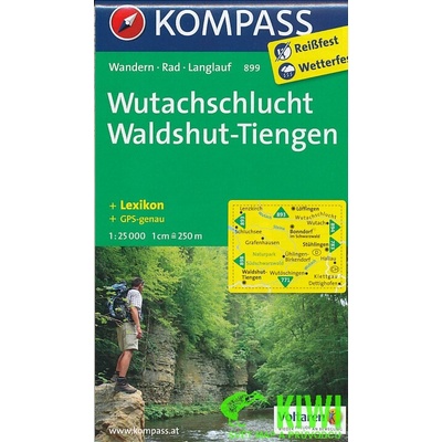 KOMPASS Wanderkarte Wutachschlucht - Waldshut - Tiengen
