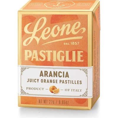 Leone 1857 Arancia Cucací pastilky s příchutí pomeranče 27 g
