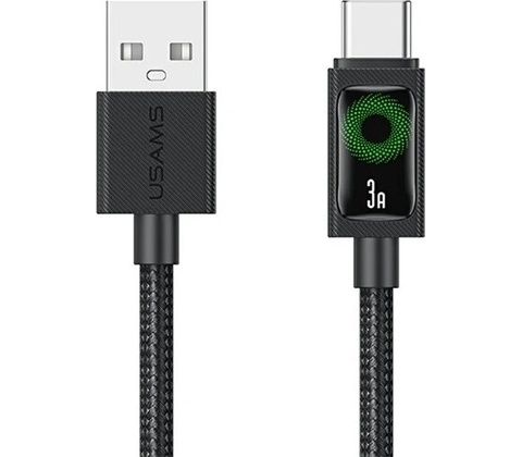 Usams U92 USB – Type-C 120cm čern