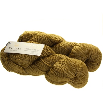 Gazzal Wool Star 3808 zlatá oliva