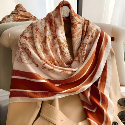 Harahu šatka UL-38930 Oranžová biela