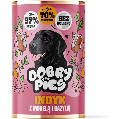 Dobry Pies Morčacie mäso s marhuľami a bazalkou 400 g