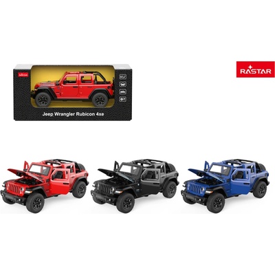 Rastar Jeep Wrangler Rubicon 1:32 červený