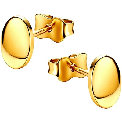 Zlaton Náušnice pecky žluté zlato oválné 0.70cm 1.2g 001262209224