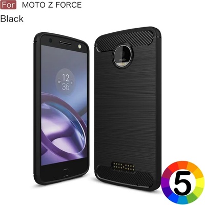 Motorola Moto Z Force Удароустойчив Carbon Fiber Калъф и Протект