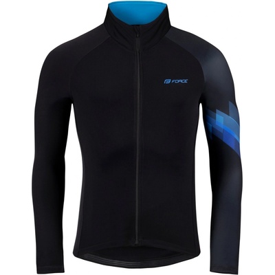 Force RIDGE černo-modrý dlouhý rukáv + Force STRIPE černo-modré