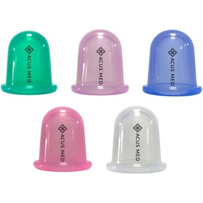 Acus Med Čínský silikonový kalíšek na masáž těla malý růžový