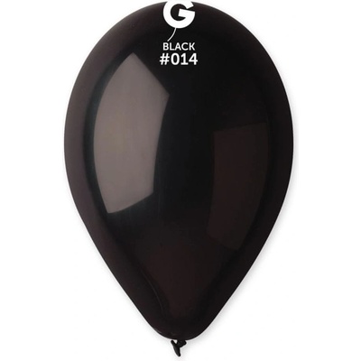 Gemar latexové balónky metalické černé 26 cm