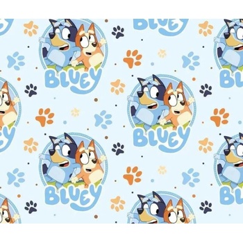 Velur Bluey modrý