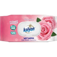 Kalyon vlhčené ubrousky Pink Rose 120 ks