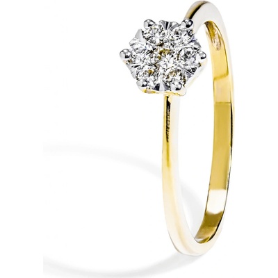 Blink-Blink Luxusný diamantový zásnubný prsteň 1506ZDG