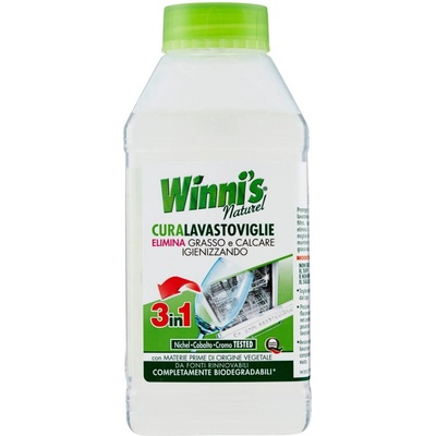 Winni´s Curalavastoviglie 3v1 hypoalergenný ekologický čistiaci prostriedok vhodný pre všetky druhy umývačiek 250 ml