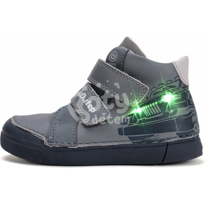D.D.Step dětské blikající boty A068-52151 grey