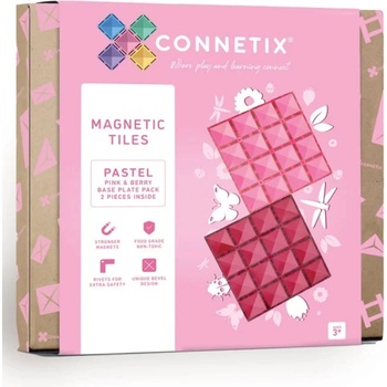 Connetix Base Plate Pastel Pink & Berry (ct-p-pb002-bp)