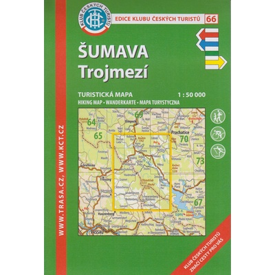 KČT 66 Šumava Trojmezí 1:50 000 turistická mapa