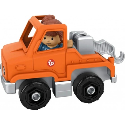 Mattel Fisher Price Little People Oranžový odtahový vůz HNJ29