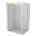 Mexen Mist-H Duo лява душ кабина 115 x 105 см, прозрачна, месинг четка - 8A5-115L-105P-55-00 (8A5-115L-105P-55-00)