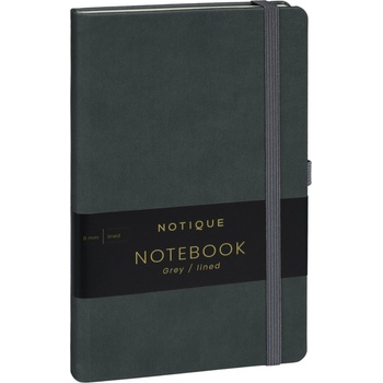 Notique Бележки в сив цвят, подшити, 13 x 21 cm NOTIQUE | Siv | Home | UNI