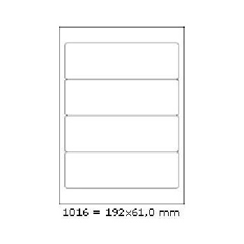 CDRmarket Самозалепващи етикети 192 x 61 mm, 4 етикети, A4, 100 листа (R0ECO.1016A)
