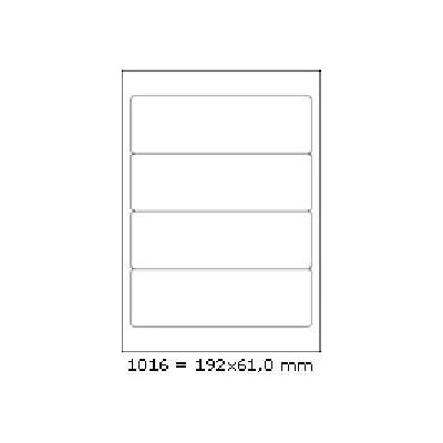 CDRmarket Самозалепващи етикети 192 x 61 mm, 4 етикети, A4, 100 листа (R0ECO.1016A)