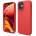 elago Soft Silicone Case - силиконов (TPU) калъф за iPhone 12 mini (червен)
