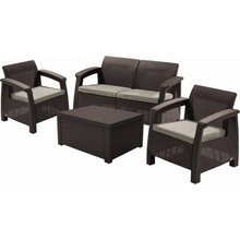 ALLIBERT CORFU SET BOX hnedá/svetlo béžová (258943)